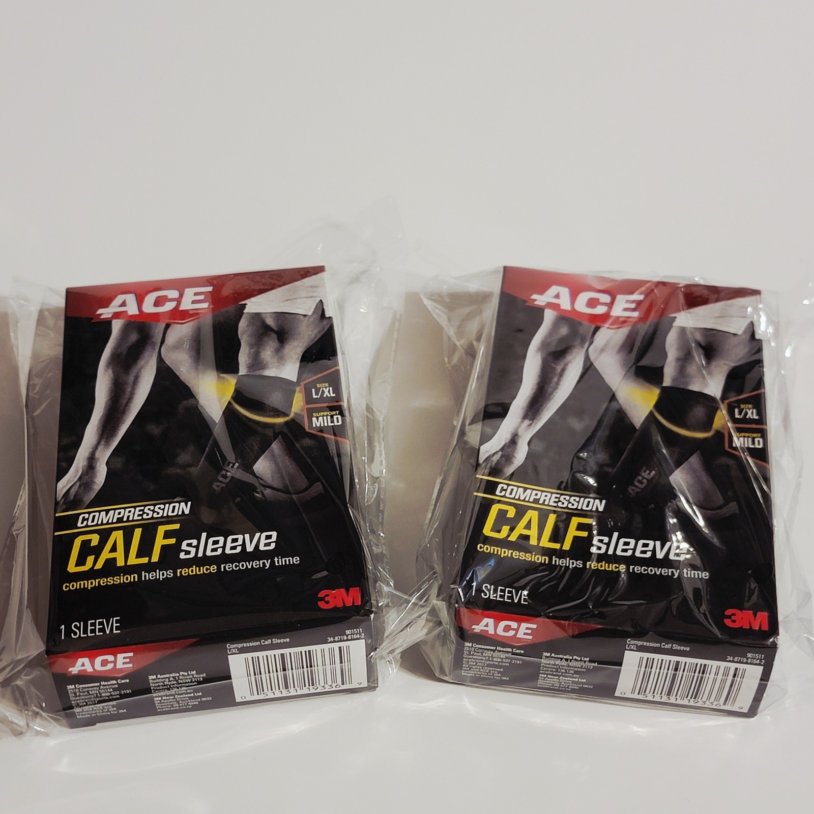 Ace Calf Compression Sleeve L/XLFor Football, Basketball, Volleyball All Sports