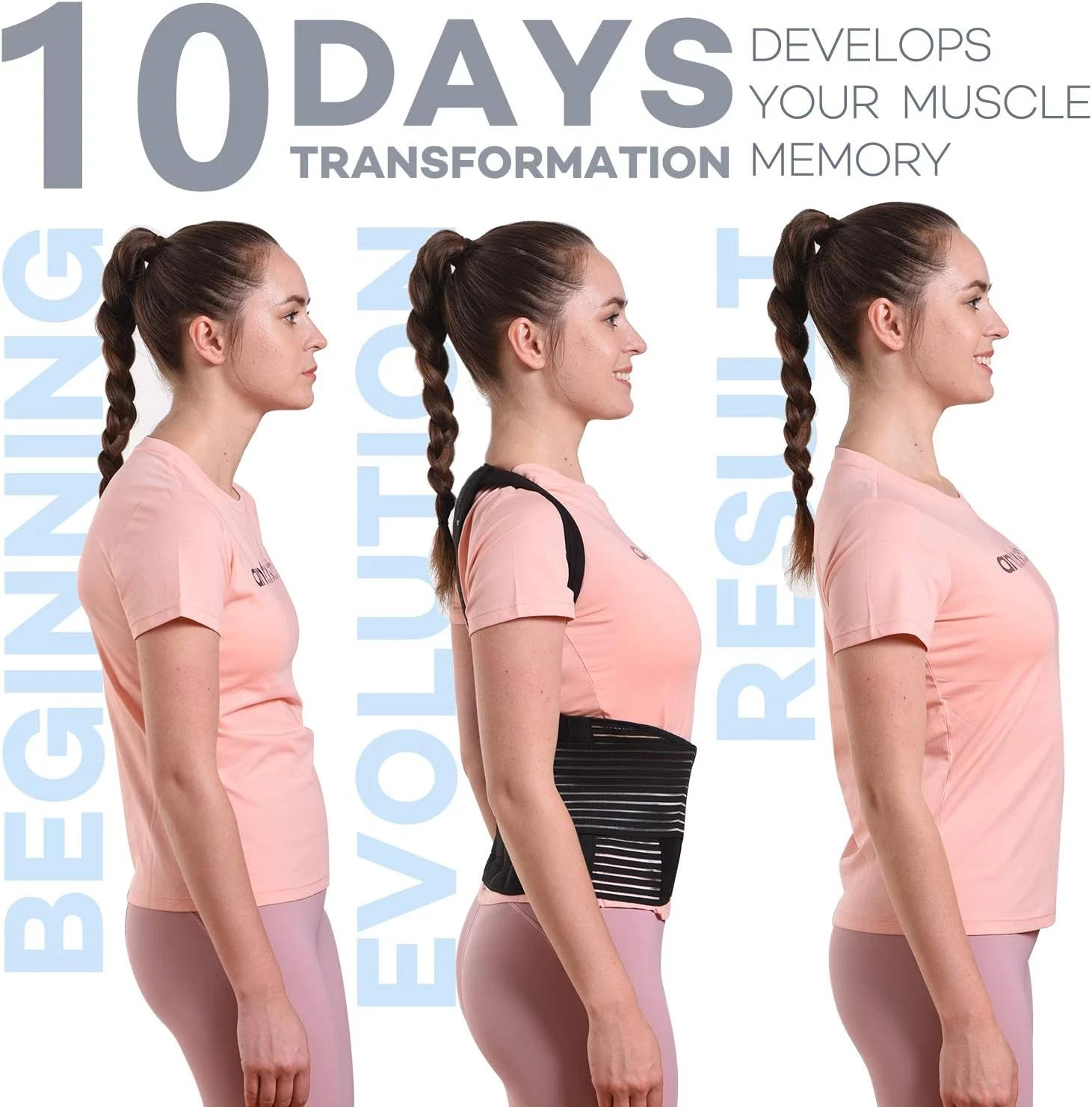 OMPLES Posture Corrector Back Brace Stability Vest Unisex Large – Free US Ship