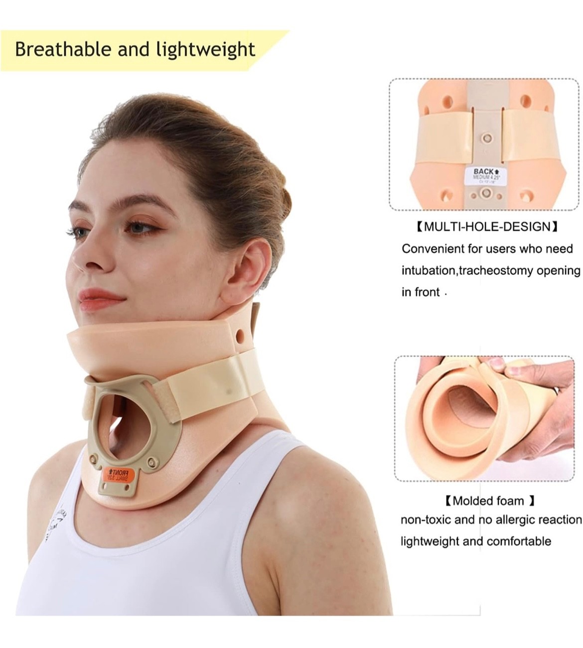 Ambu Perfit ACE 281000 Neck Adjustable Extrication Collar – One Size Adults