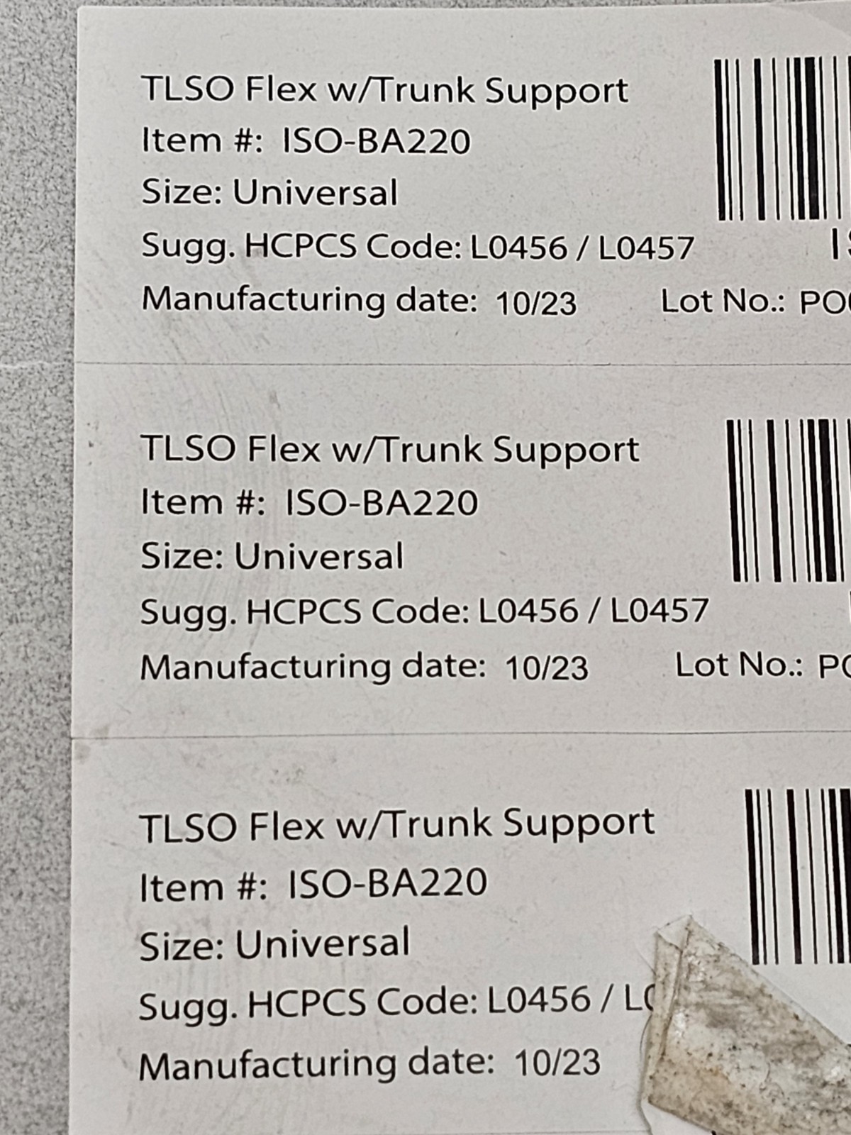 ISO Preferred Brace Universal Size ISO-BA220