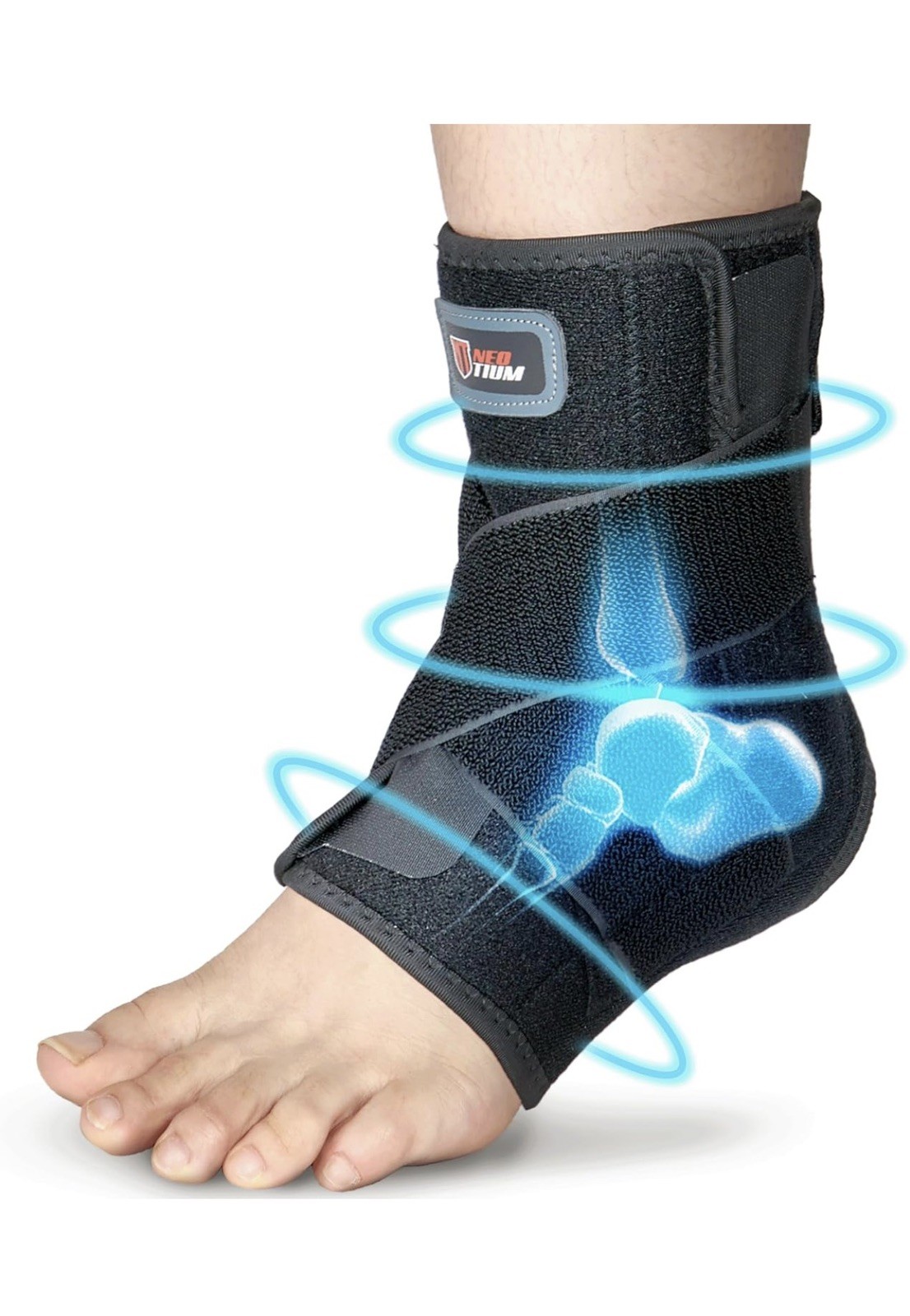 NEW Neo Tium Foot & Ankle Wrap with Hot/Cold Reusable Gel Pack