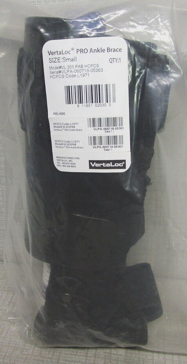 VERTALOC VL305PAB HCPCS PRO ANKLE BRACE SIZE – SMALL BRAND NEW