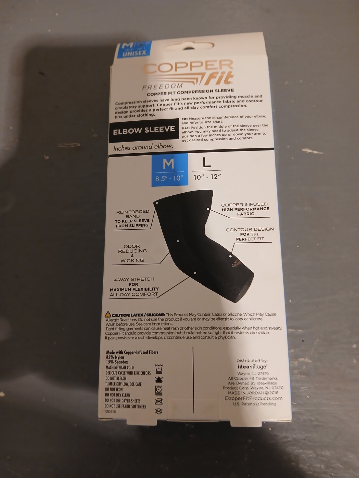 Copper Fit Freedom Cooper Infused Compression Knee Sleeve Size M