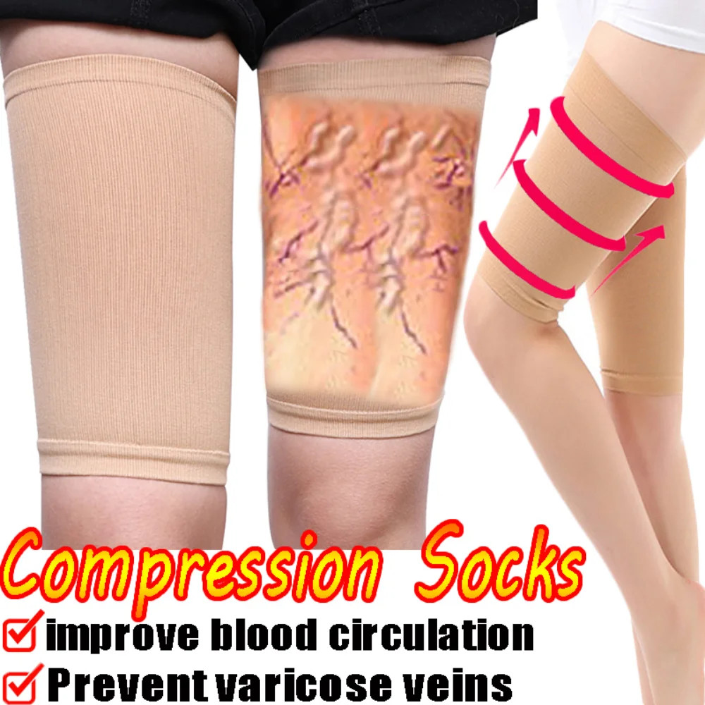 2Pcs Thigh Compression Sleeves Hamstring Compression Sleeve for Quad Groin Pain