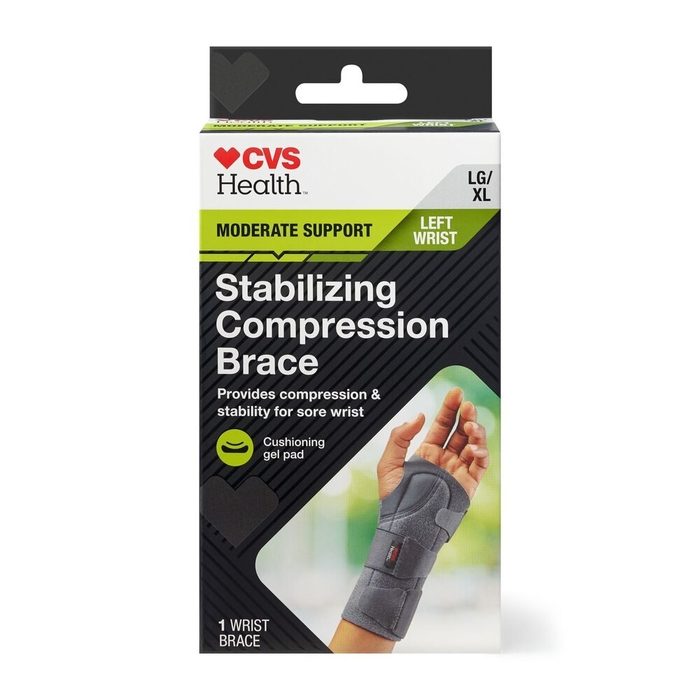 CVS Health Left Wrist Stabilizing Compression Brace LG/XL