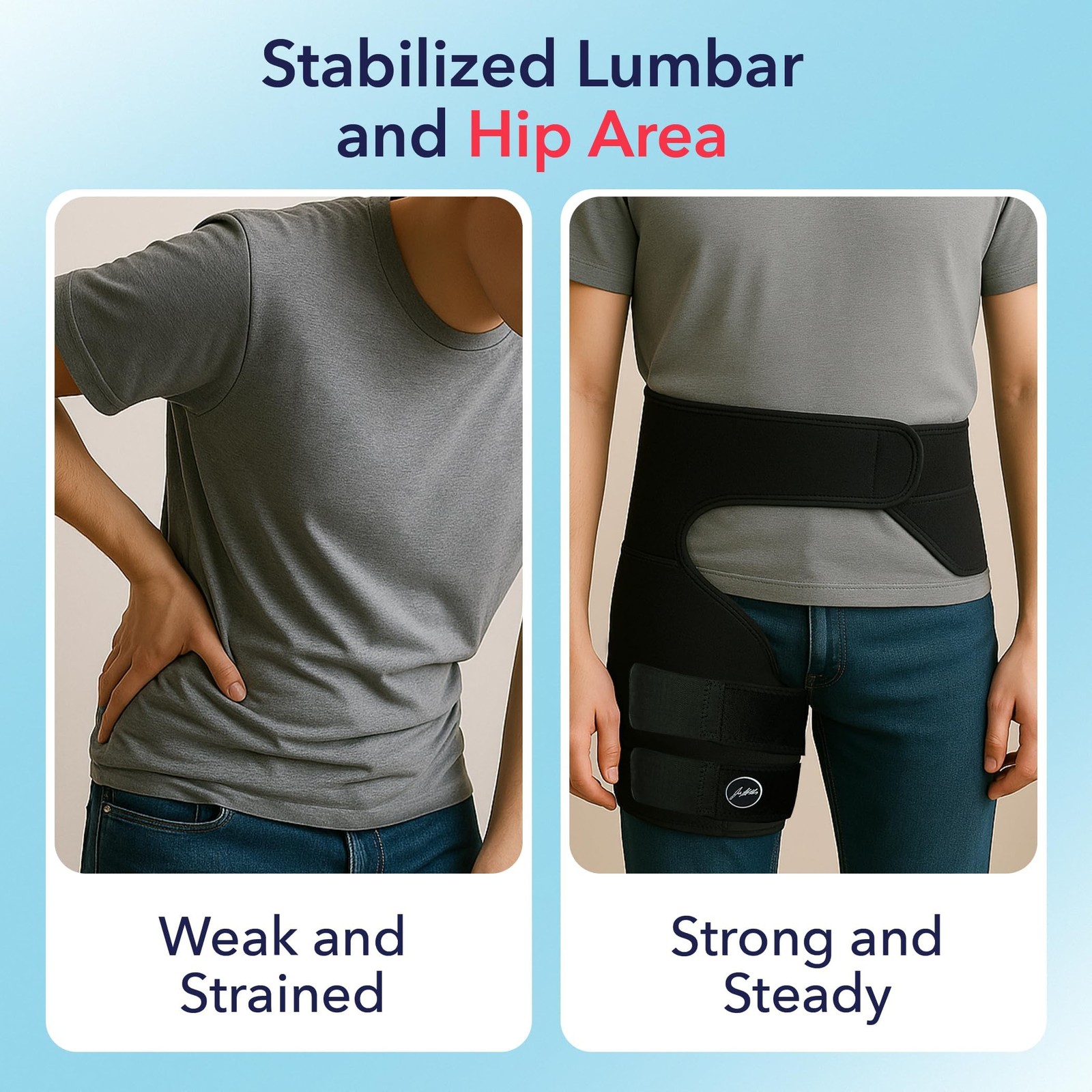 Dr. Arthritis Hip Brace, Adjustable Sciatic Nerve Brace & Stabilizer for Pull…