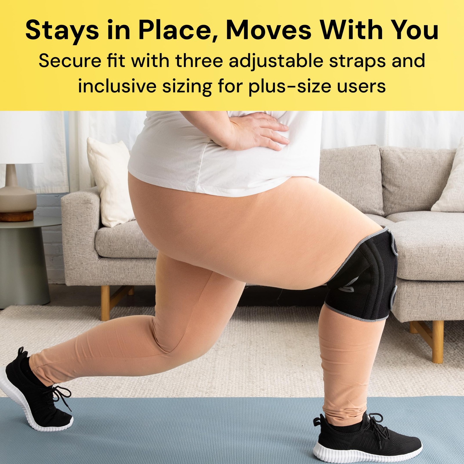 Plus Size Knee Brace 2XL5XL Support For Pain Men Women Fits 2XL3XL