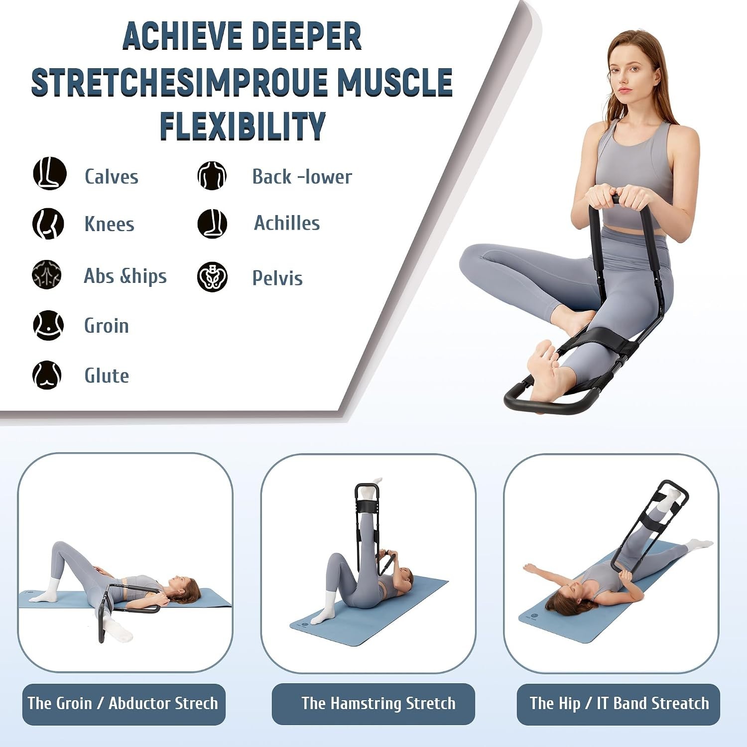 Flexibility Device for Knee Extension & Hip Mobility
