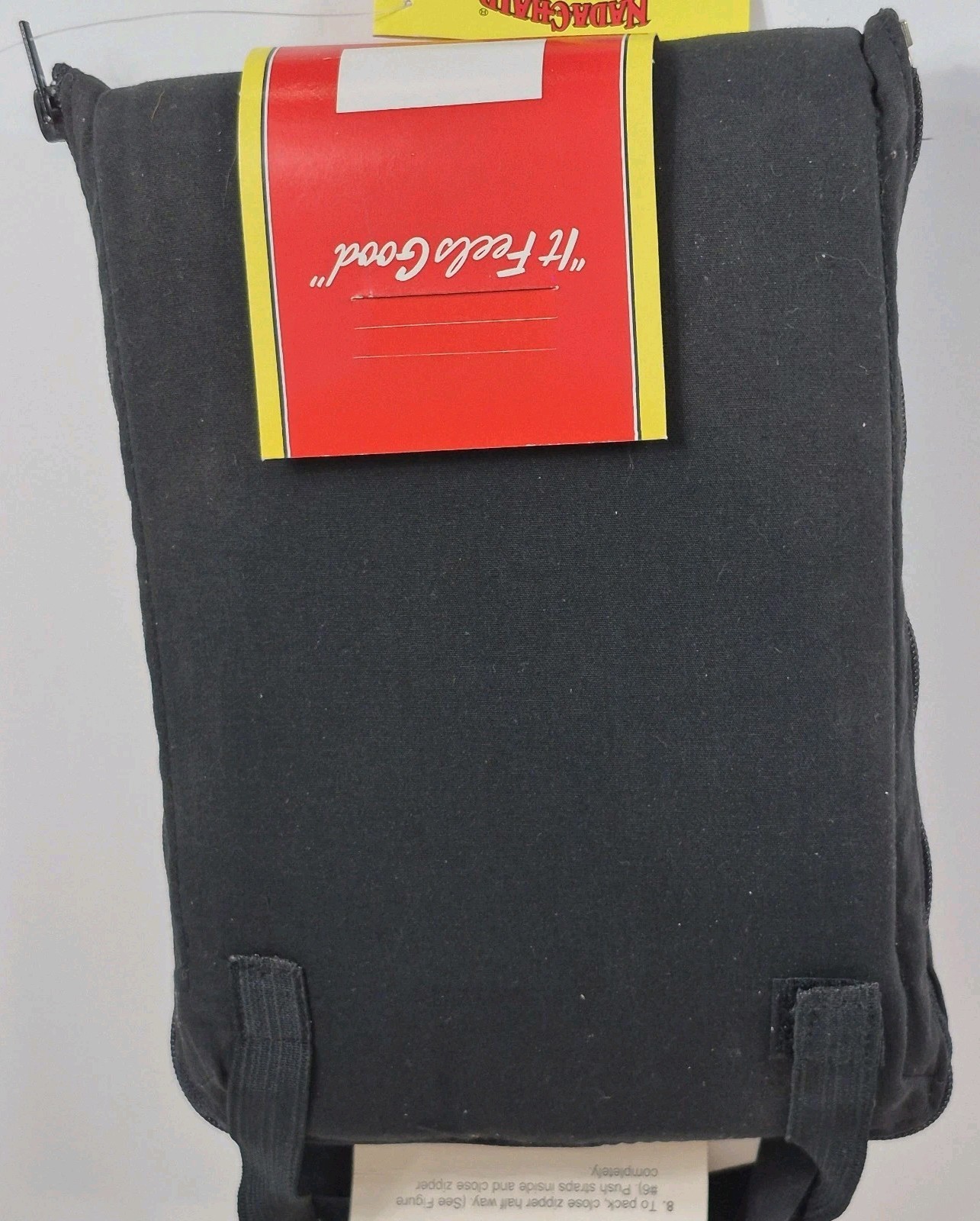 VTG Nada-Chair Back Support Sling Portable Folding Travel Chair Posture Black