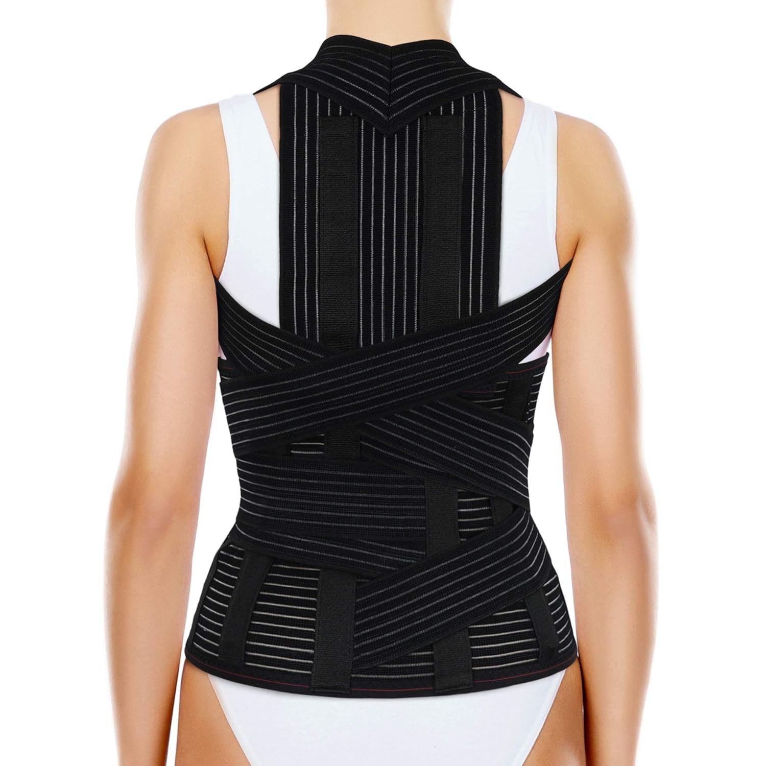 NEW TLSO Full Back Support Brace Removable Lumbar Pad Breathable XL