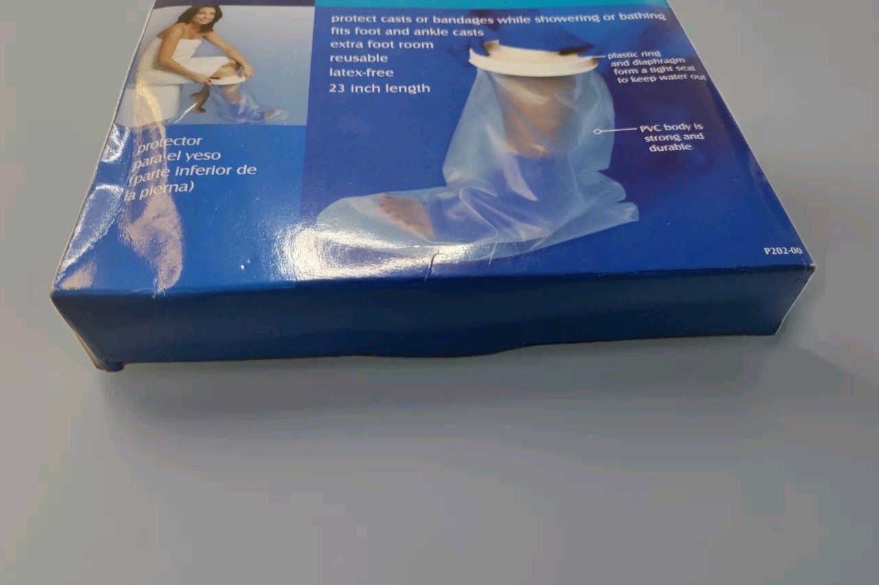 Carex Leg Cast Protector- Lower Leg Free Shipping P202 Open Box