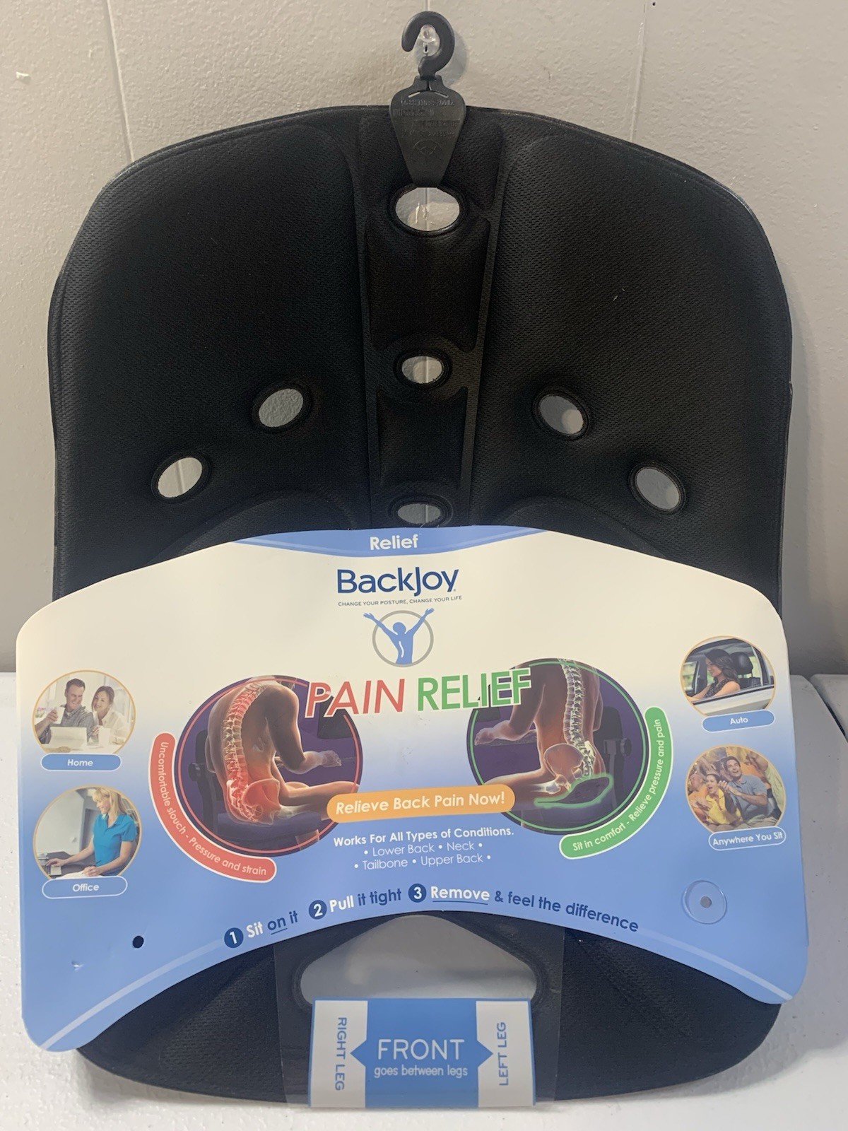 BackJoy SitSmart Core Traction Posture Seat Designed for Lower Back Pain Relief