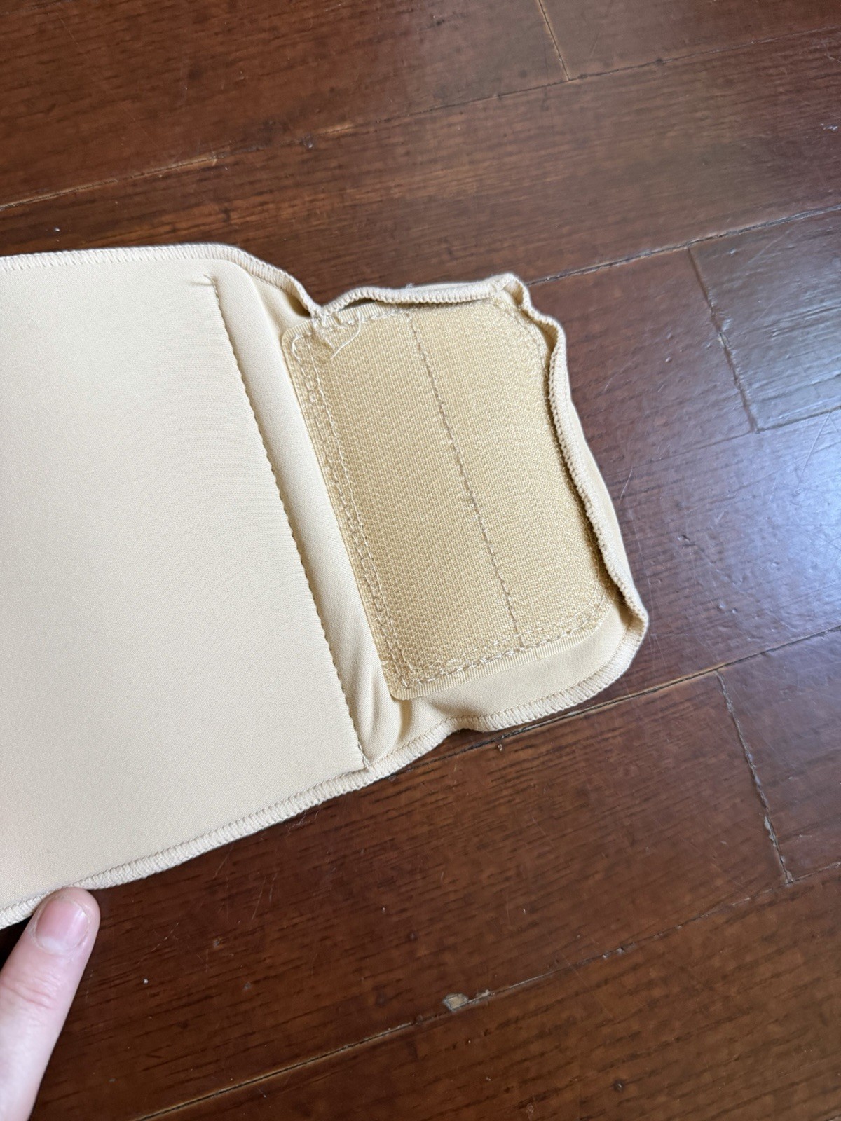 Adjustable Abdominal & Rib Support Binder Belt, One Size, Beige, Unisex