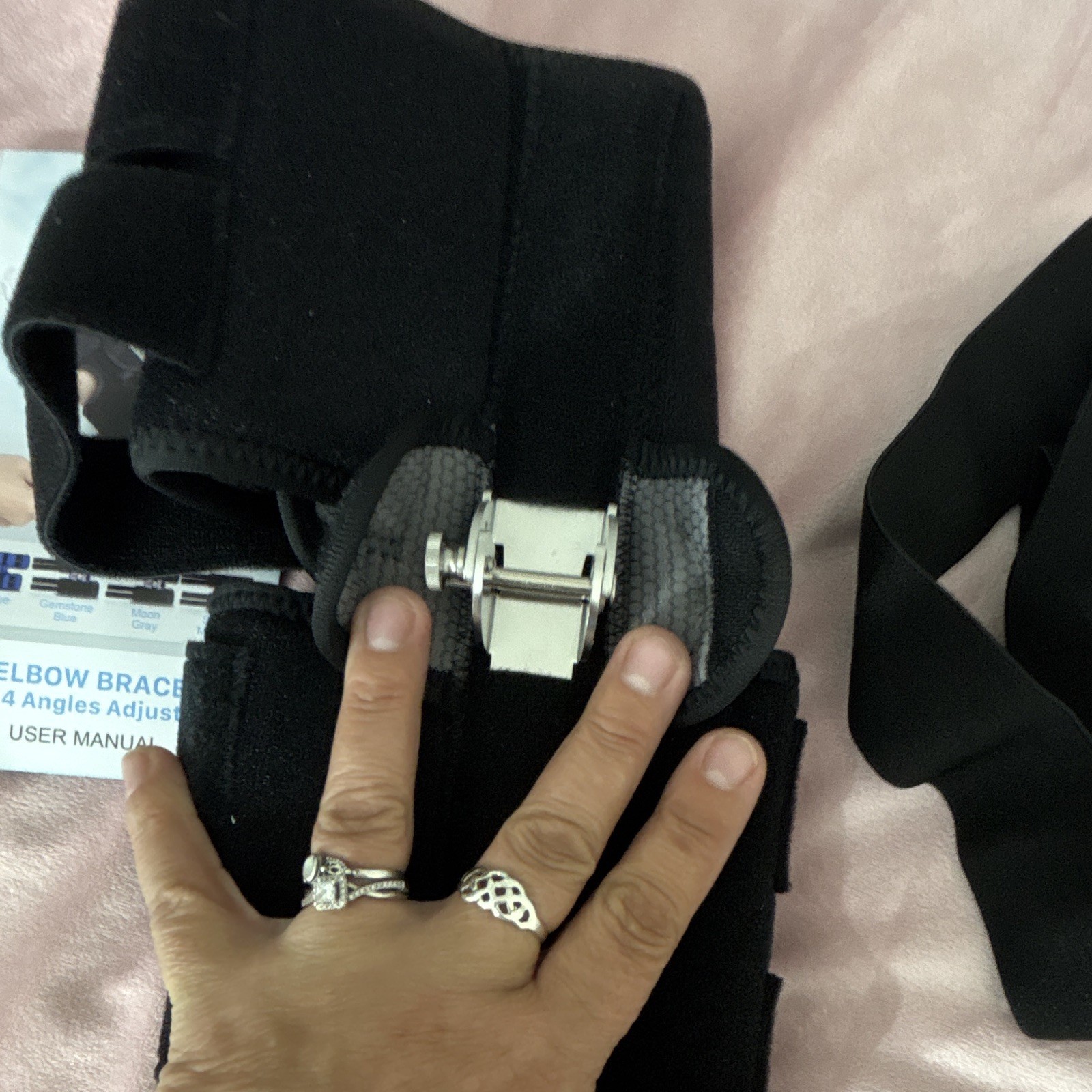 SULONG Adjustable Elbow Brace for Stabilization, Black Size M, CE UKCA
