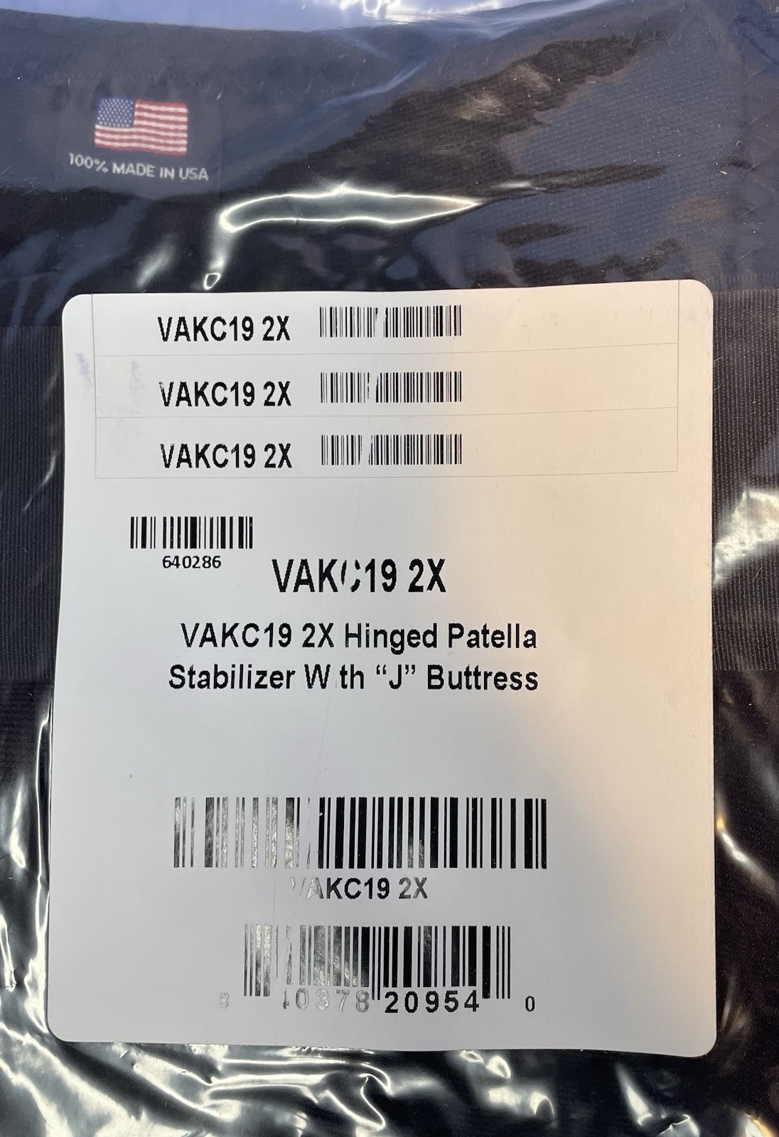 Vakc19 Koolflex Slip-on Knee Orthosis 2X, lot Of 20