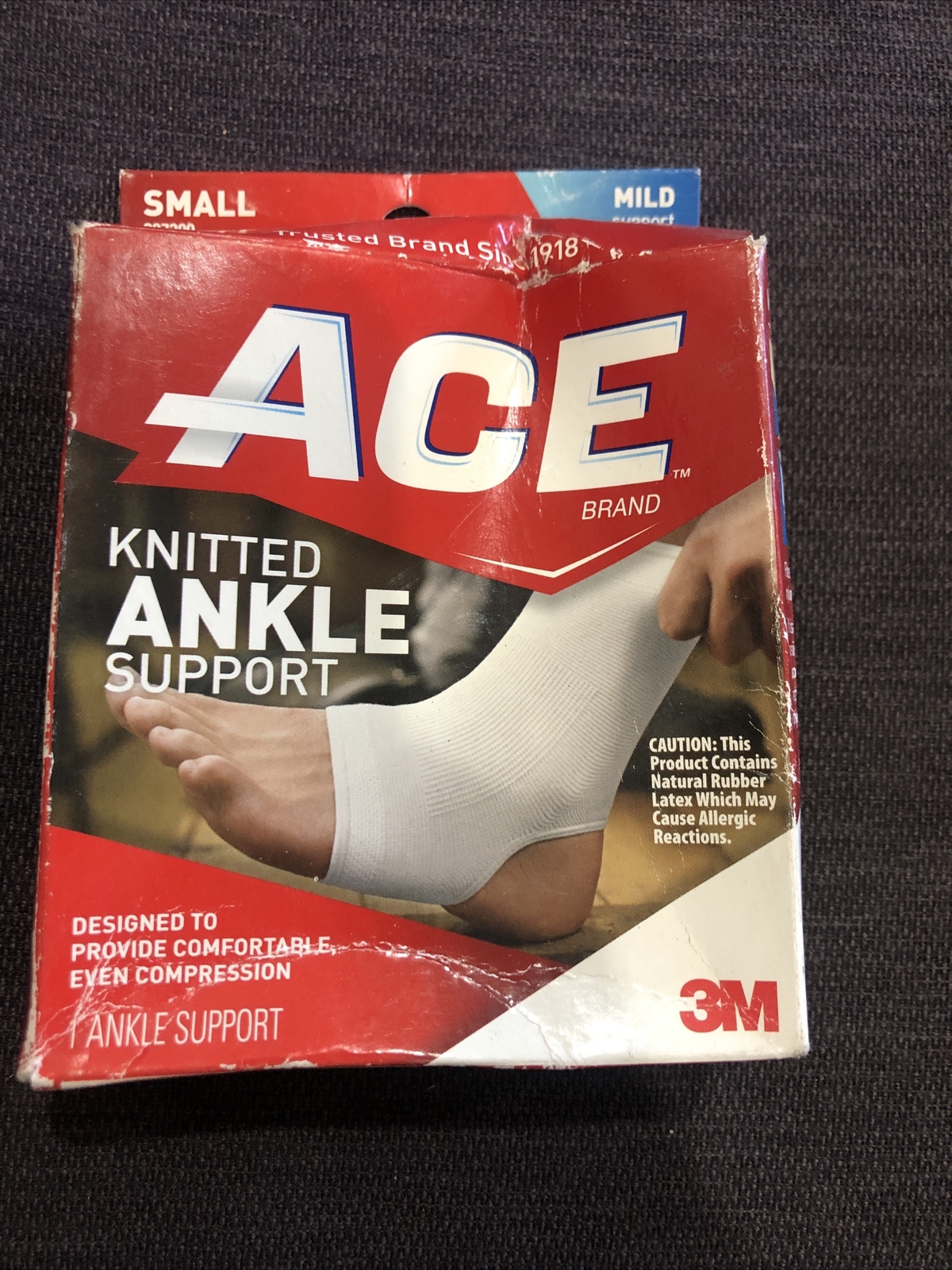 ACE Knitted Ankle Support 3M white