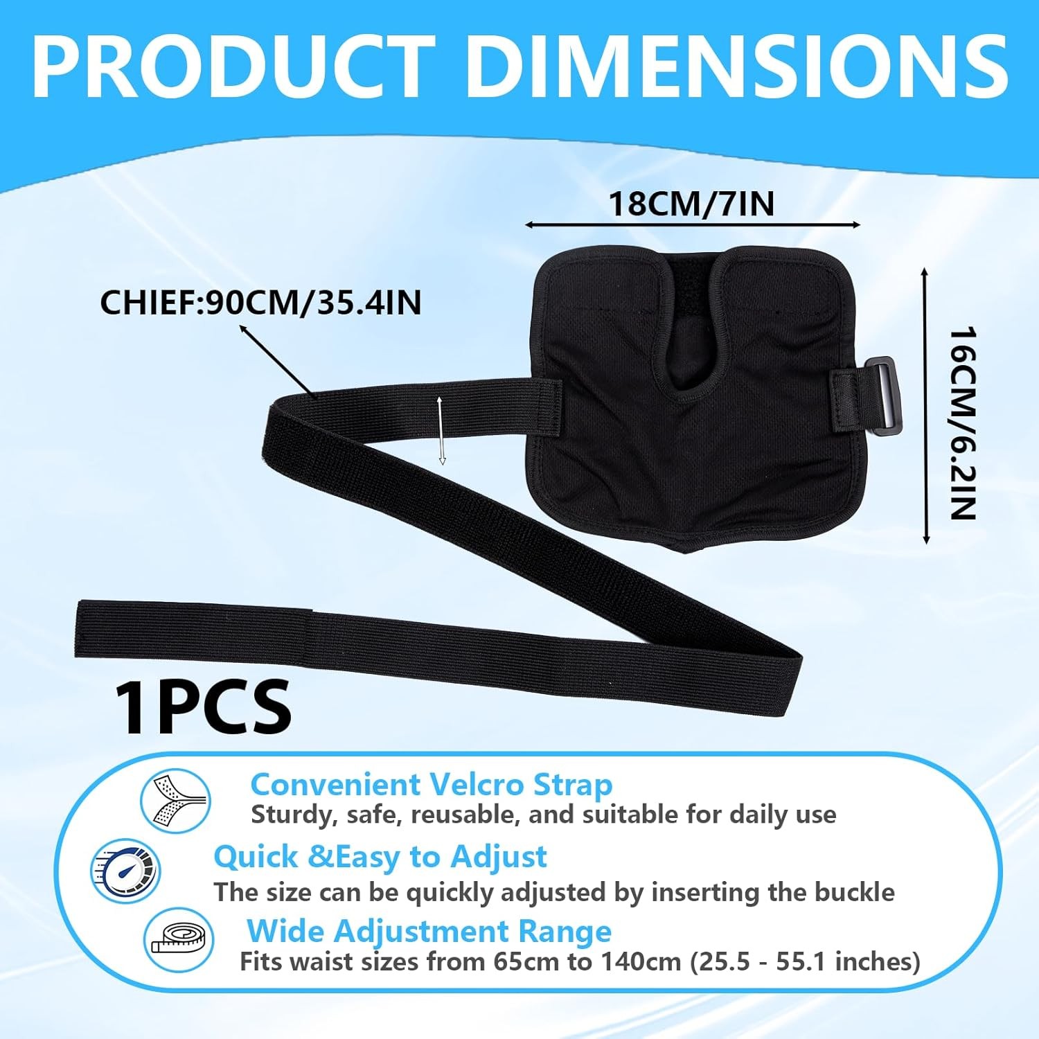Adjustable Peritoneal Dialysis Belt PD Catheter Holder Feeding Tube Support