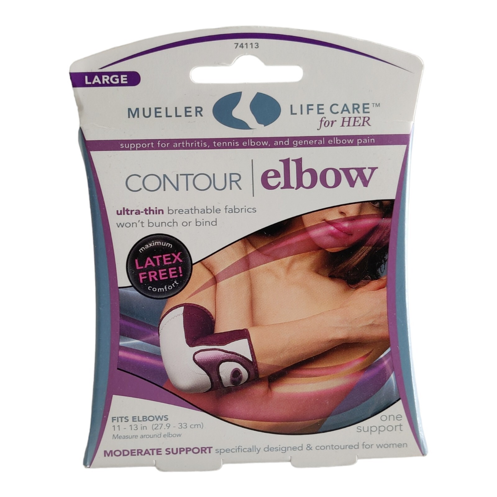 Mueller Life Care For Her Contour Elbow Brace Moderate Support Size L
