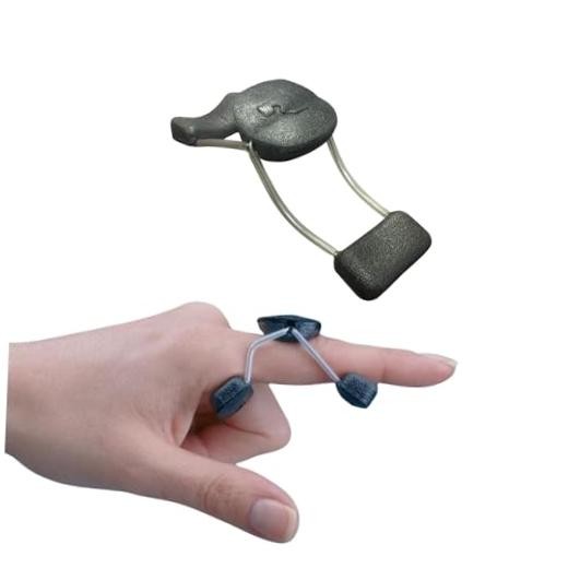 Rolyan Sof-Stretch Finger Extension Splint, Black, X-Large Black – 1 Pack