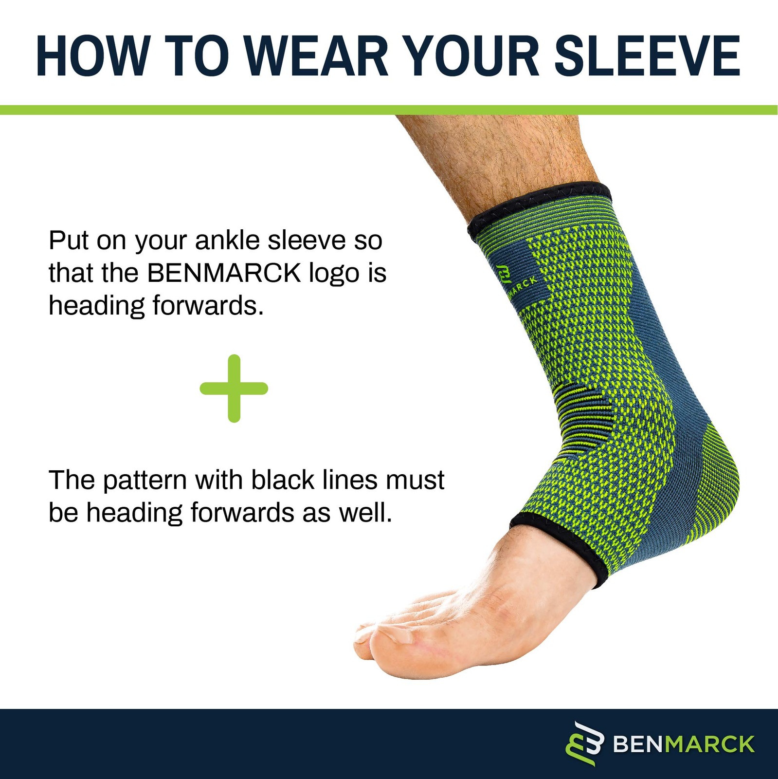 Benmarck Ankle Compression Sleeve, Plantar Fasciitis Sock, Foot Arch and Achi…