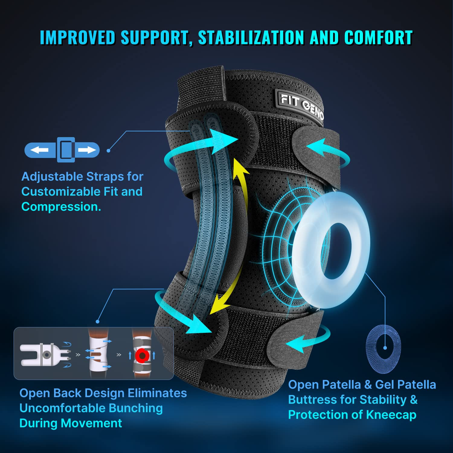 Adjustable Hinged Knee Brace for Meniscus Tear – Pain Relief & Support