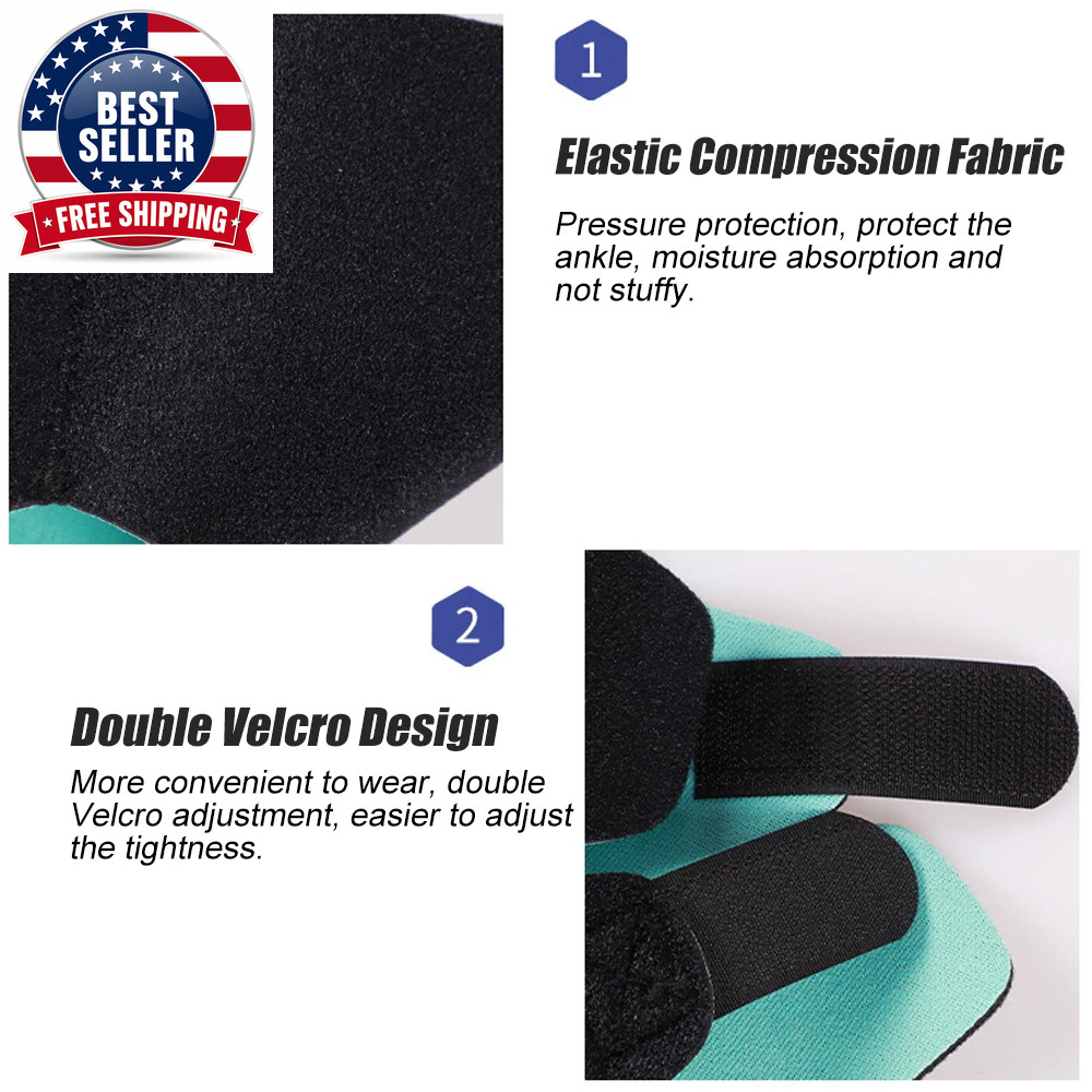 Adjustable Compression Ankle Sleeve, Elastic Ankle Brace Guard, Foot Anti-Sprain
