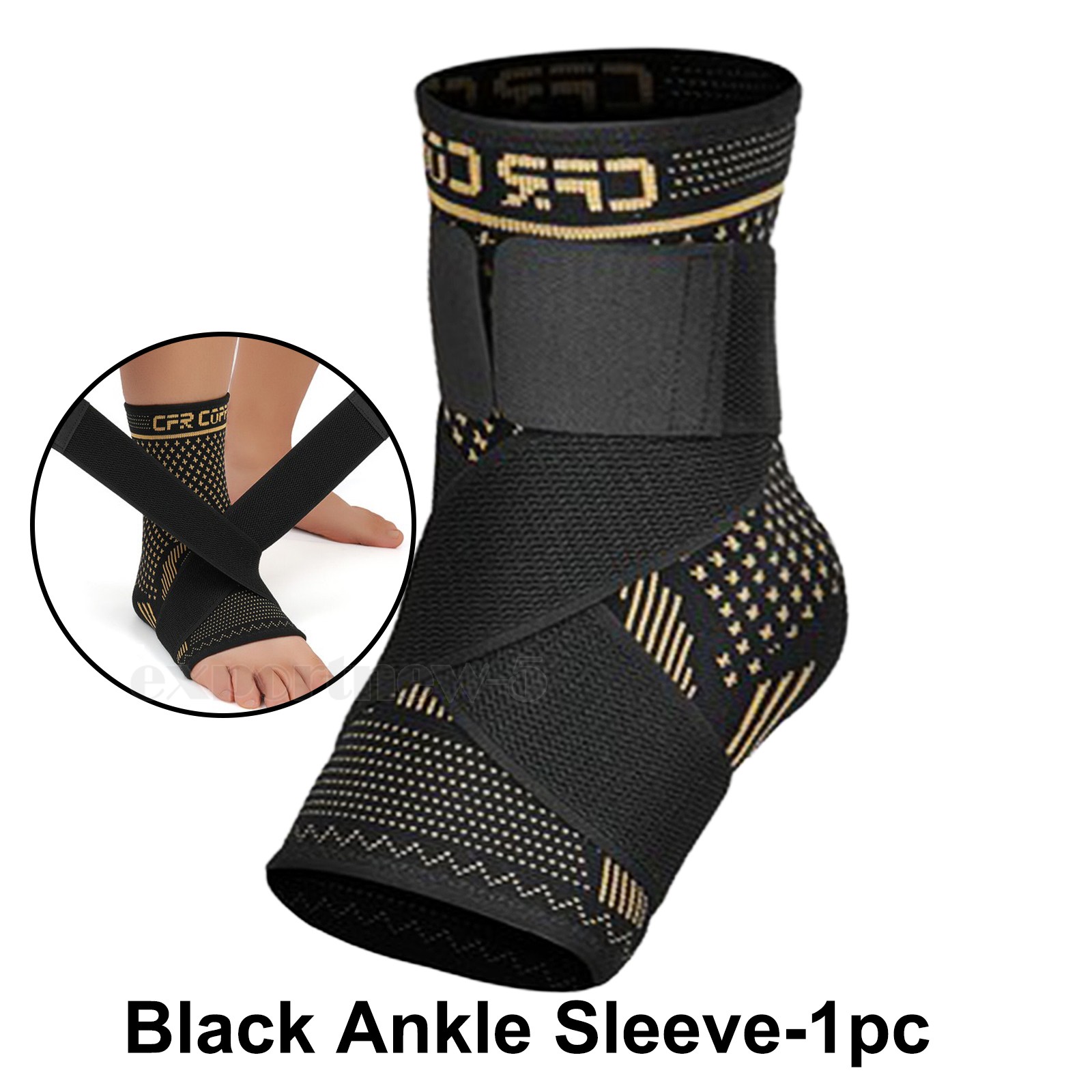 Sport Ankle Support Brace Elastic Compression Foot Plantar Fasciitis Heel Wrap