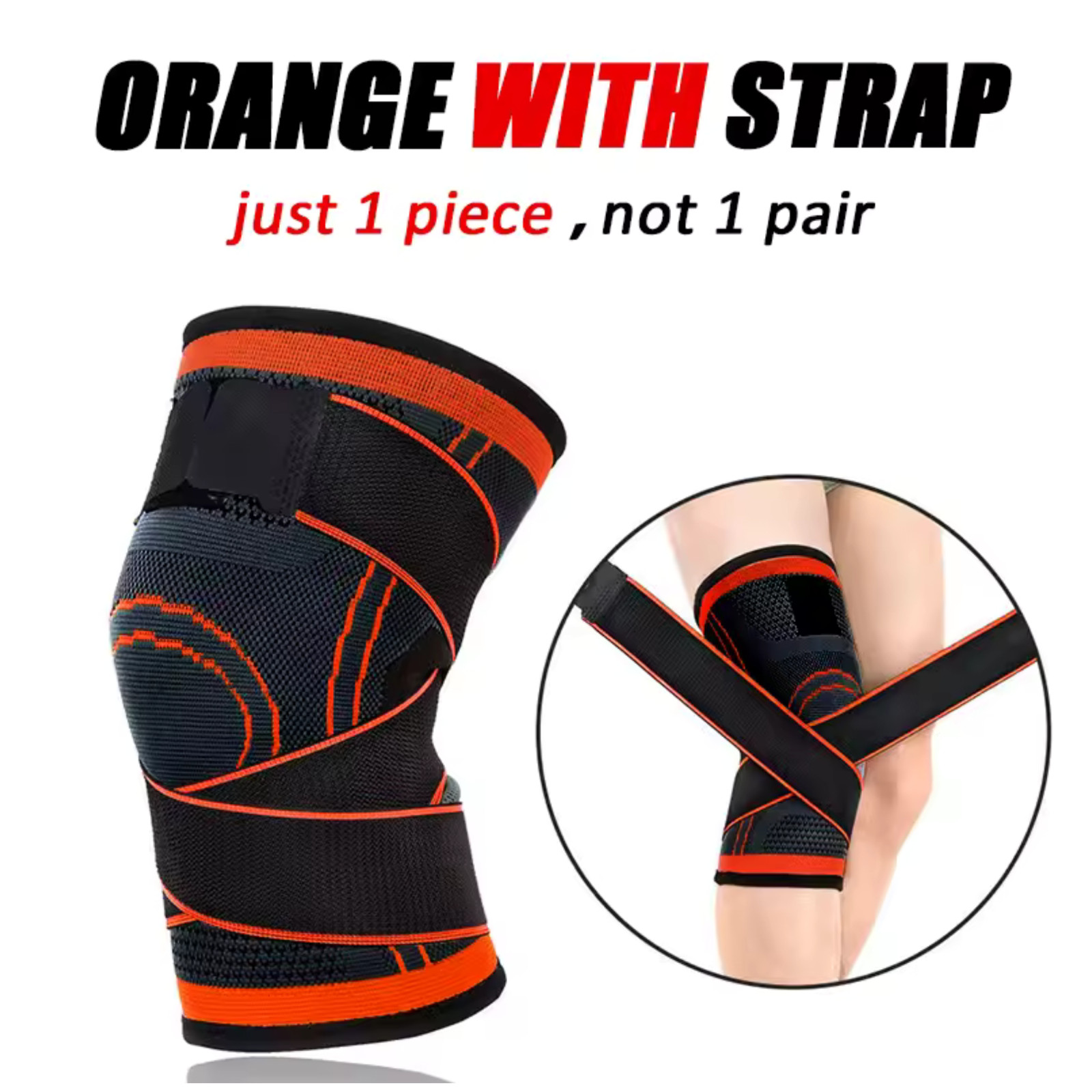 Knee Sleeve Compression Brace Support For Sport Joint Pain Arthritis Relief US