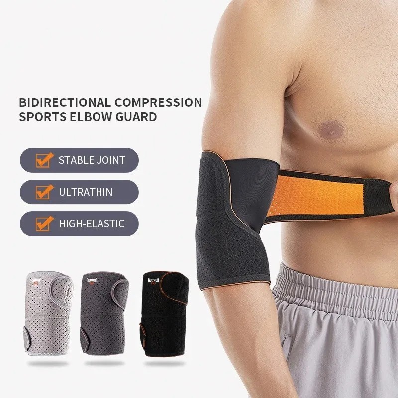 Elbow Brace Compression Arm Sleeve Support Tennis Golf Weight Lifting Protector