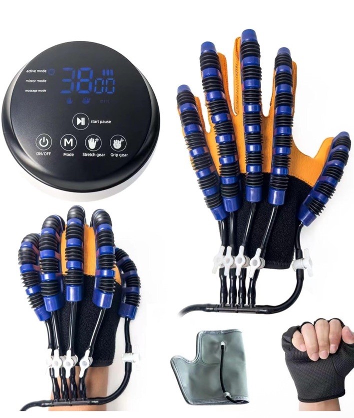 Stroke Recovery Robot Gloves with USB Charging -Hand Therapy Device Right hand M