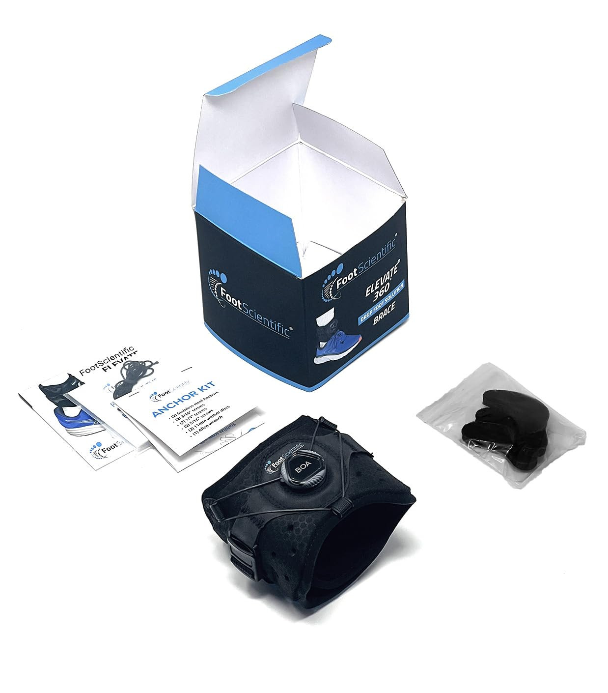 Elevate 360° Drop Foot Brace with Deluxe Accessory Kit