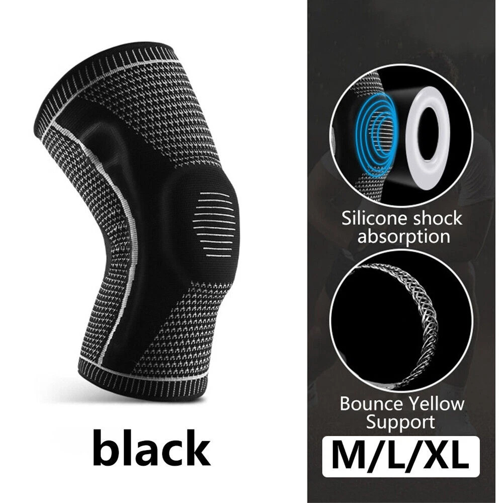 USA- Knee Sleeve Compression Brace Support For Sport Joint Pain Arthritis Relief