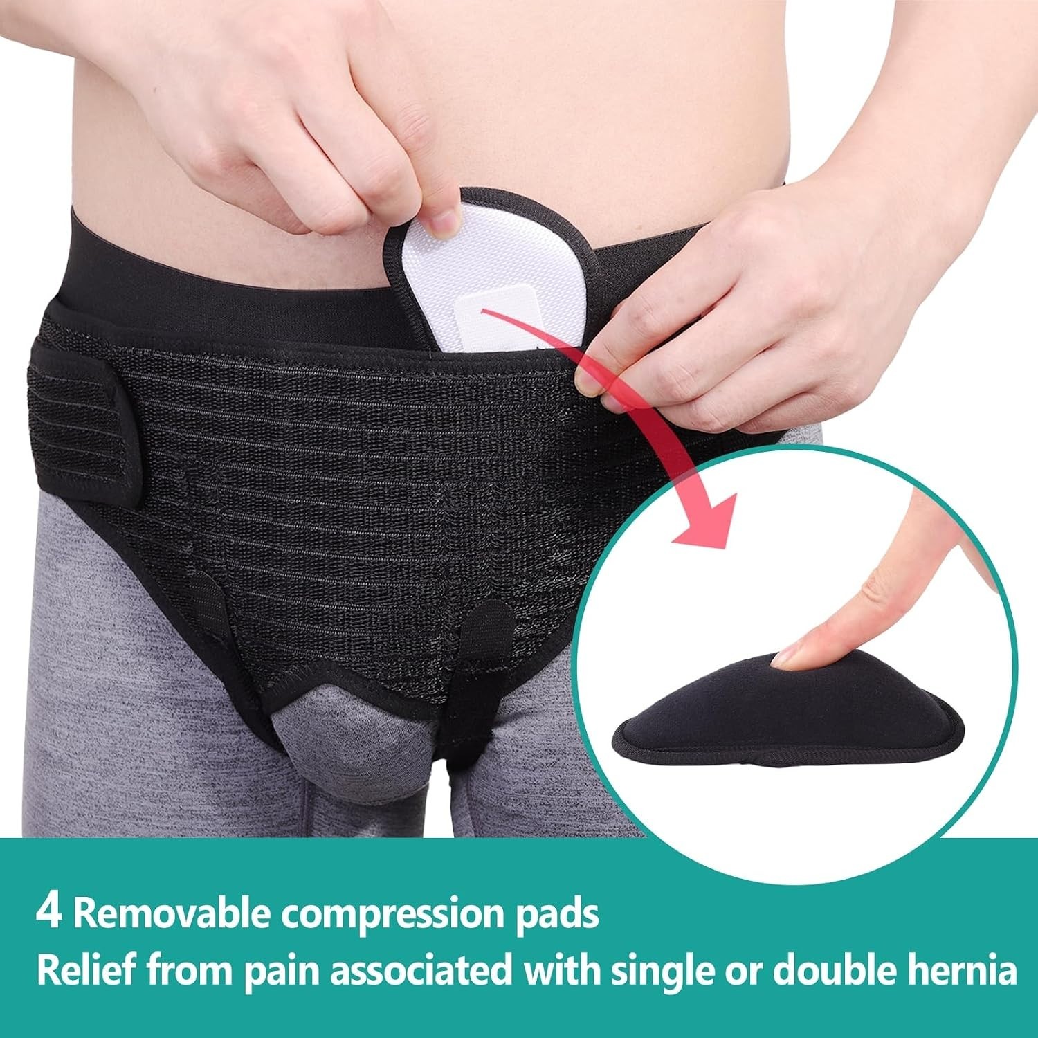 Hernia Belts for Men Inguinal, Hernia Support Brace for Groin Pain Relief