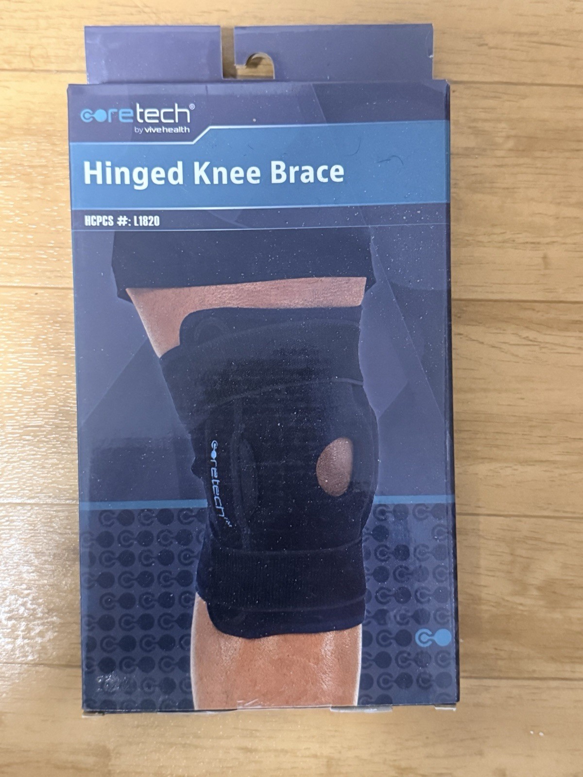 Coretech by Vive Health Hinged Knee Brace L1820 Black Knee Stabilization