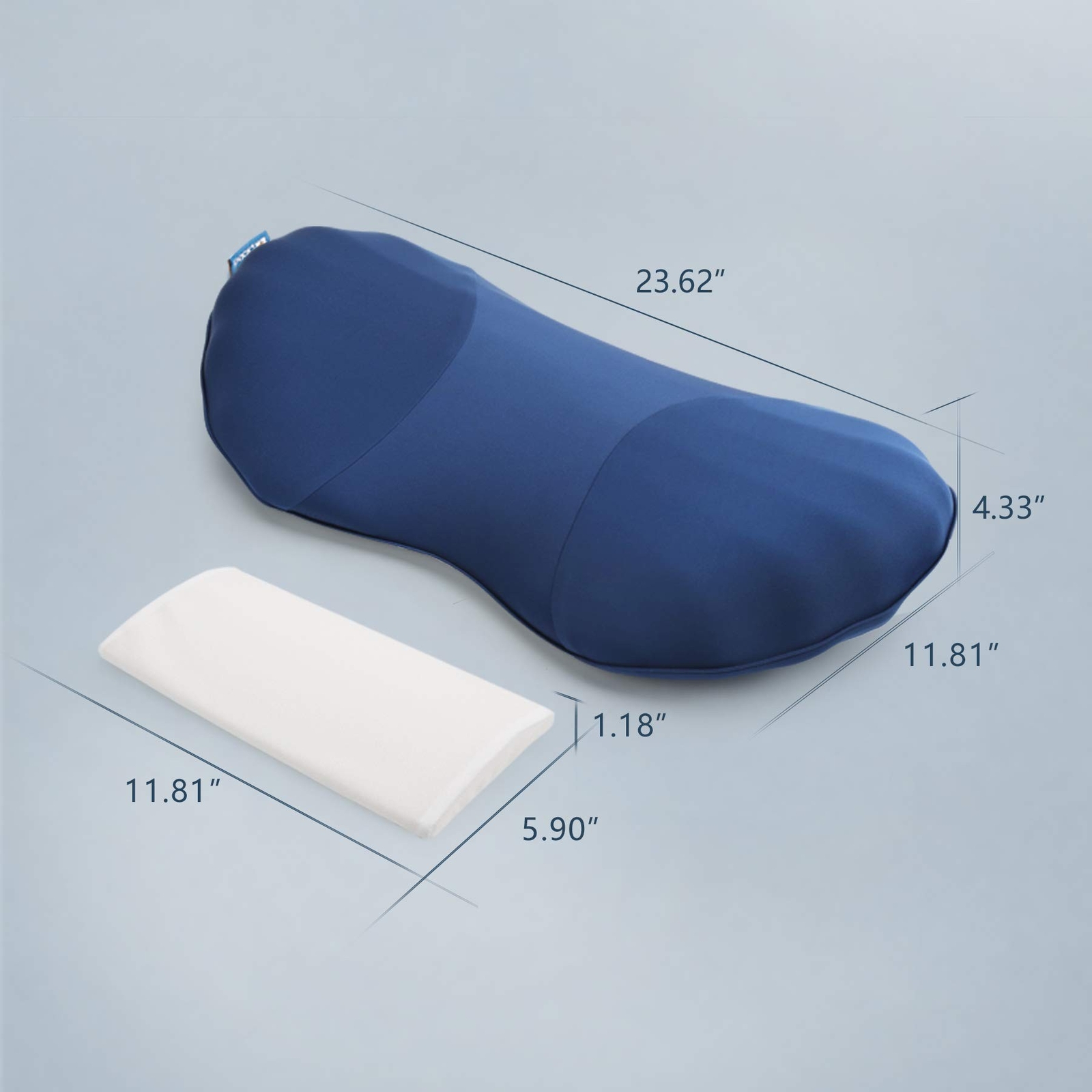 RESTCLOUD Adjustable Lumbar for Sleeping Memory Foam Back Support Pillow for …