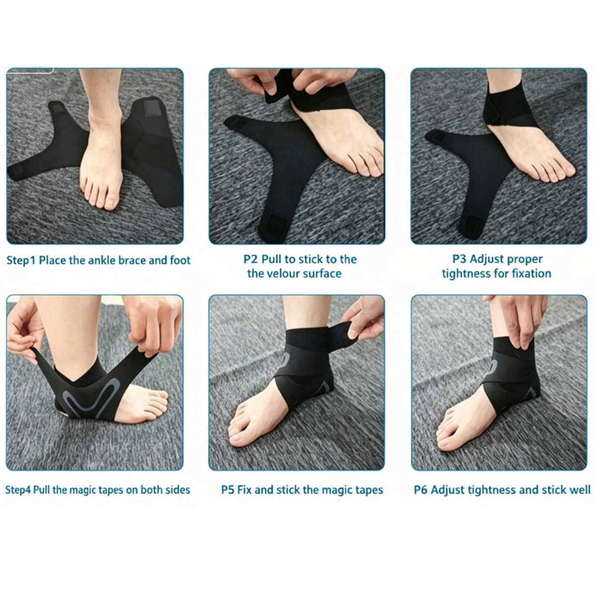Copper Ankle Support Brace Compression Sleeve Socks Elastic Foot Pain Relief