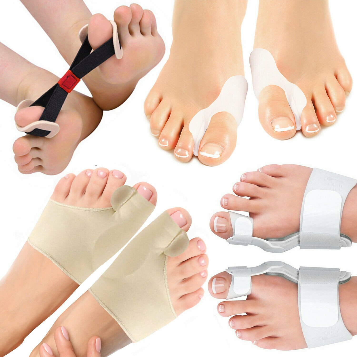 Complete Orthopedic Bunion Corrector and Relief Kit Hallux Valgus Care 8 Pieces
