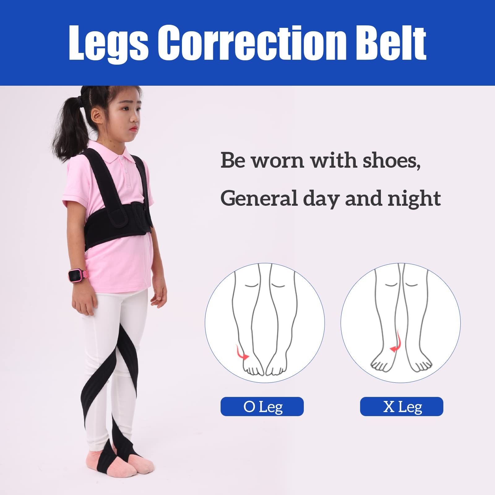 O/X Leg Type Correction Belt Leg Posture Corrector Band Bandage Unisex Teens …