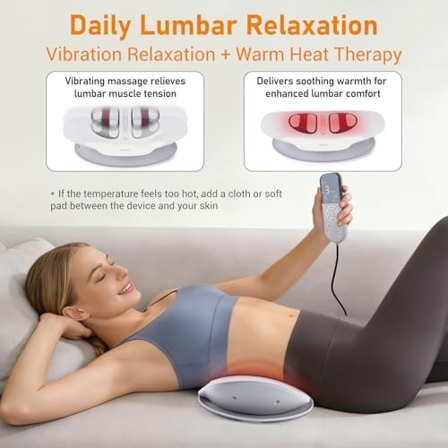 Electric Lumbar Traction Device for Back Pain Relief – Cordless, 3 Modes, Thermo