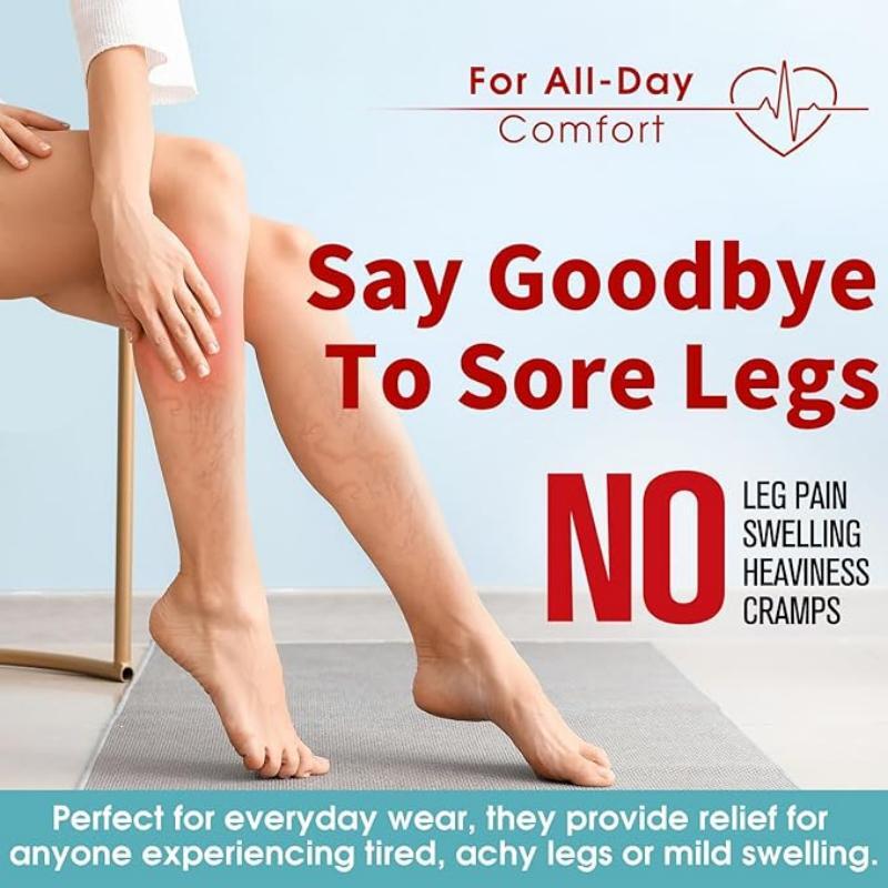 Thigh High Compression Socks Support for Nursing Sports Varicose Veins