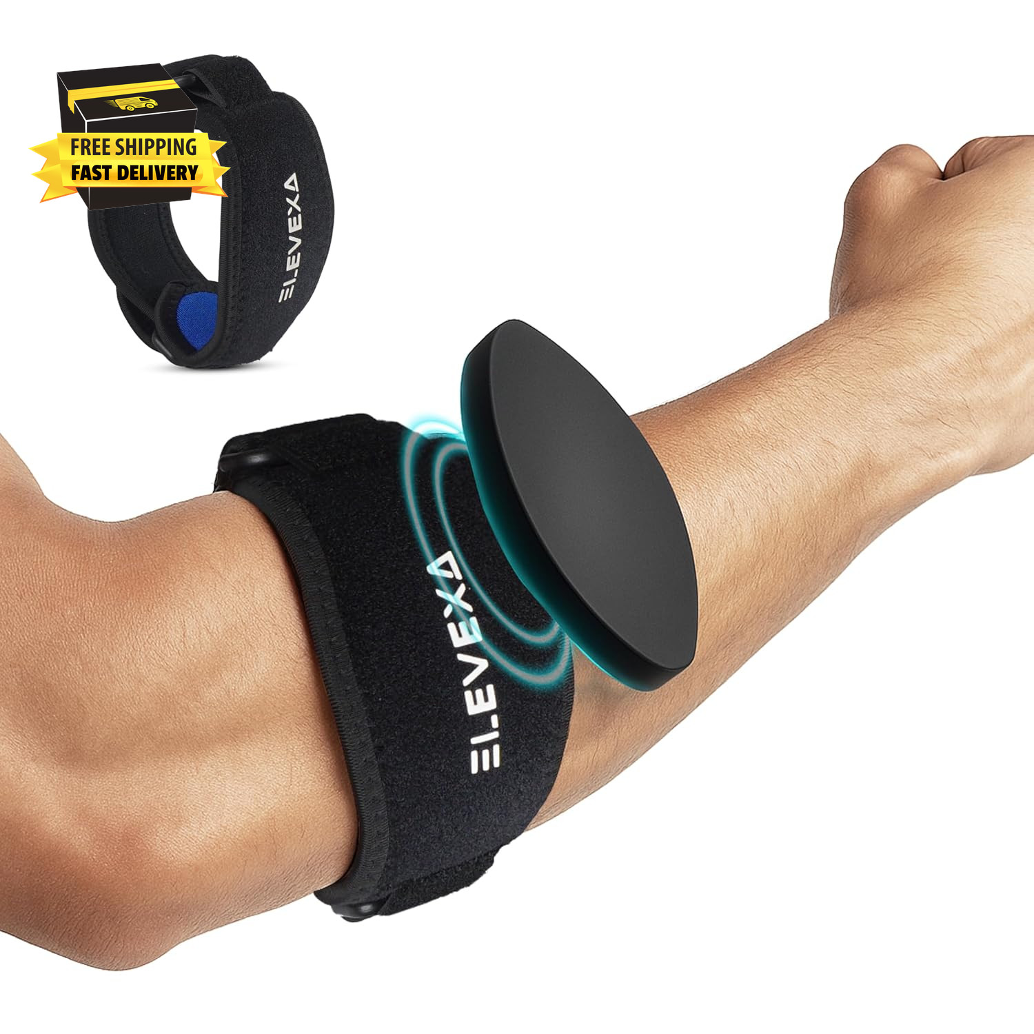 ELEVEXA 1 Pack Strap Tennis Elbow Brace for Men and Women| Golfers Elbow Brace f