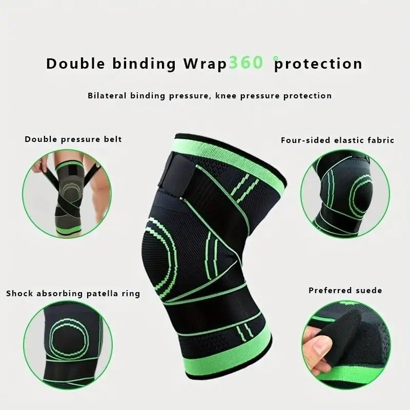 1PC Compression Knee Brace Breathable Support Sleeve for Gym Running Sports