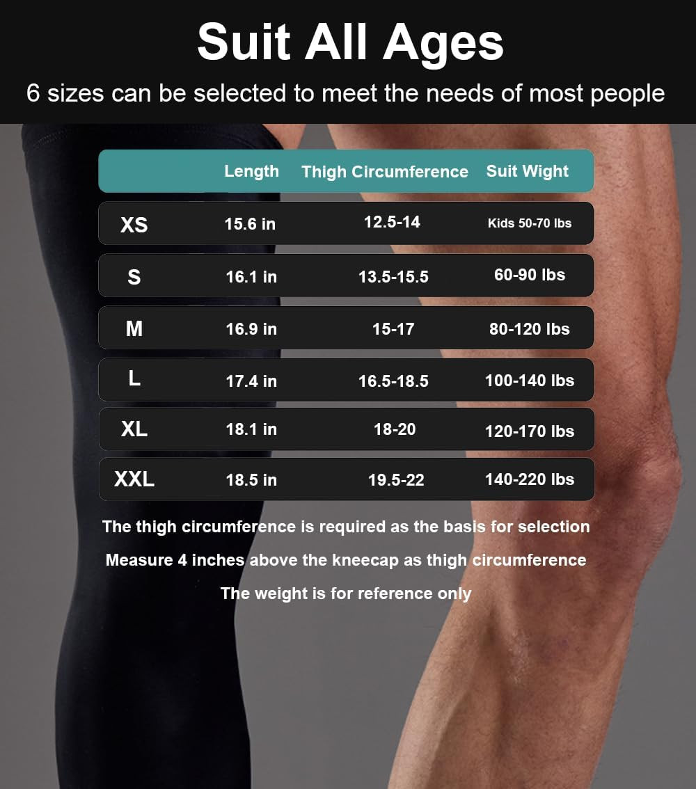 2 Pairs Full Leg Compression Sleeve, Calf Compression Sleeve Women Men