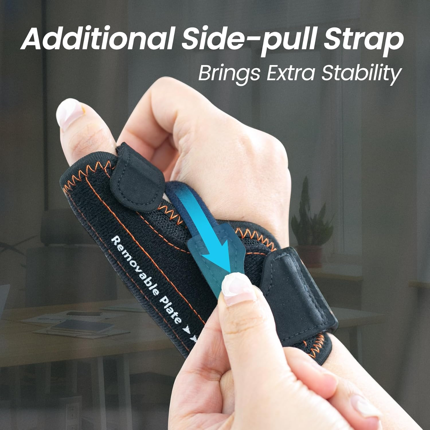 Thumb Brace, New 2 in 1 Thumb Spica Splint Right & Left Hand (M/L) | 3 Level Sta