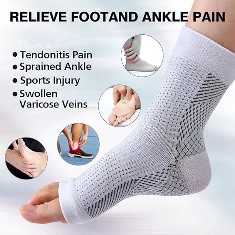 3PK Neuropathy Socks Sooth Relief Compression Socks 20-30 mmHg Circulation Socks