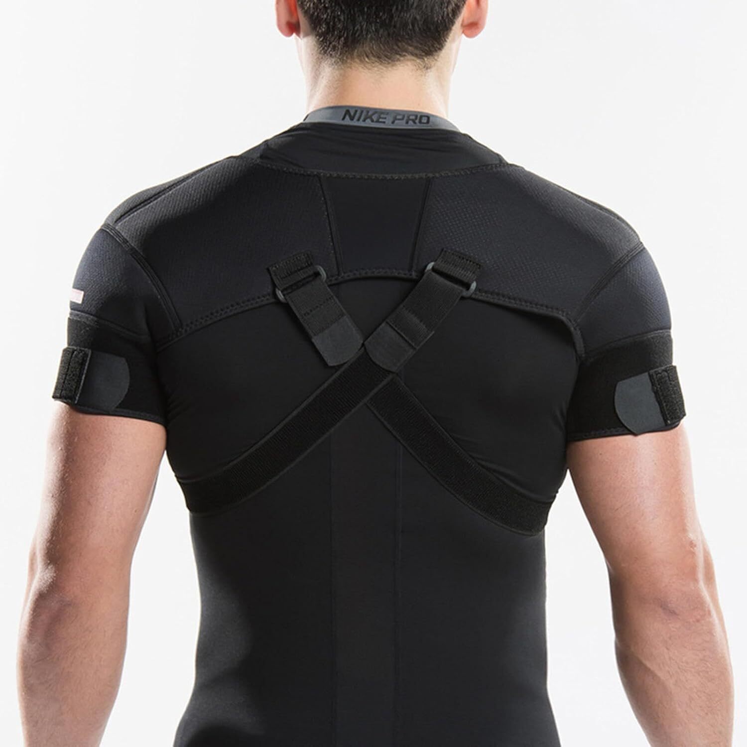 Double Shoulder Support Strap Wrap Neoprene Protector Pain Relief & Injury Brace