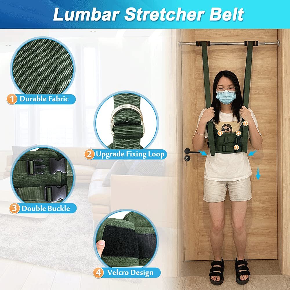 Spinal Decompression Harness Upside Down Back Stretcher for Lower Back Pain