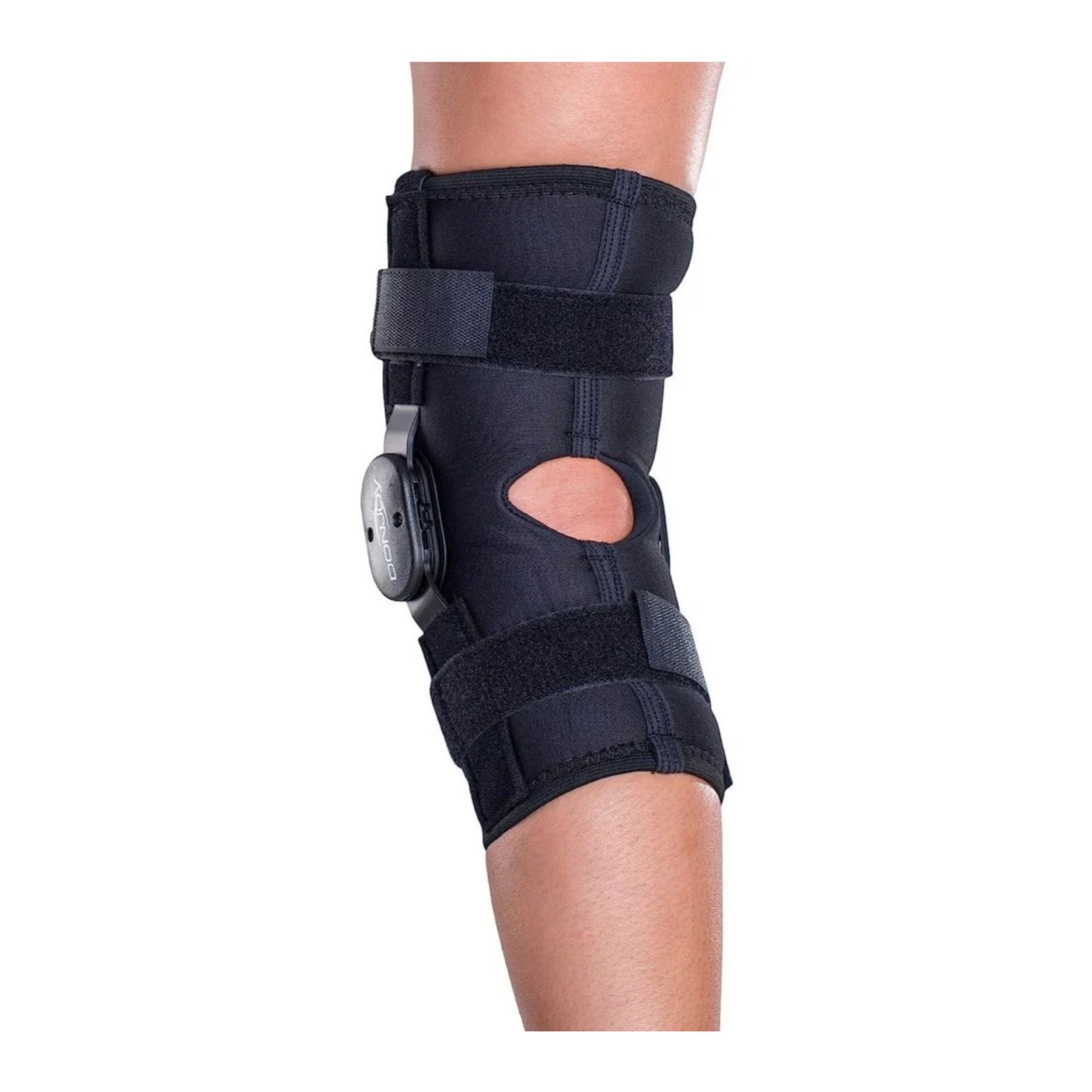 Donjoy Deluxe Hinged Knee Wrap Drytex Sleeve Open Popliteal (X-Large)