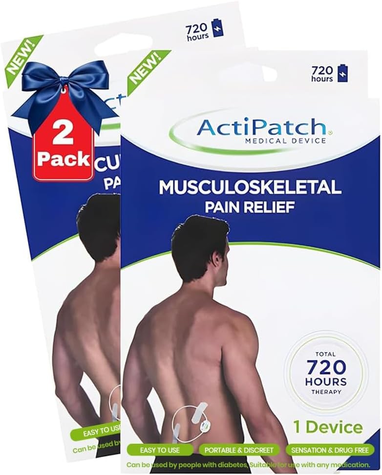 ActiPatch Wearable Knee Therapy Device Drug Free 2 Pack