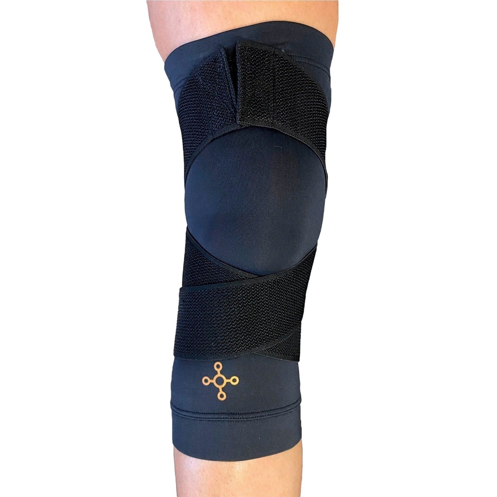 Tommie Copper 2 Pack Core Compression Knee Sleeve Adjustable Black 3X Large